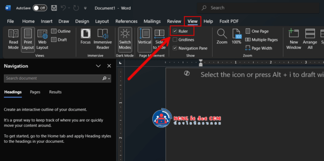 Setting up Ruler in Microsoft Word